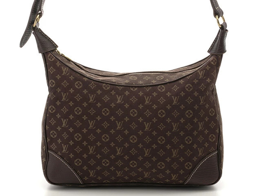 LOUIS VUITTON Boulogne Mono Lin Ebene Brown